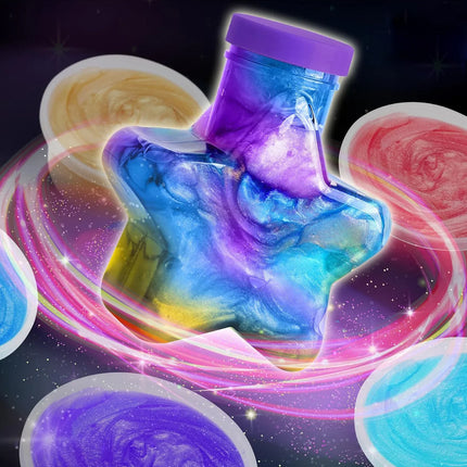 Magical Starry Sky DIY Slime Kit Fluffy Bubble Slime Fun Sensory Play Supplies for Kids Craft Party Birthday Gifts