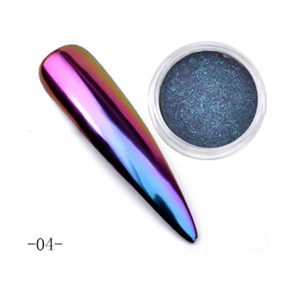 Aurora Mirror Glitter Nail Art Powder Ice Chameleon Rubbing Pigment Dust Sparkly Charm Nails Design Accessory DIY Decorations