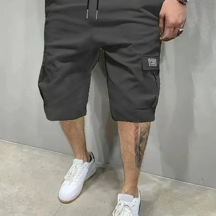 Summer New Mens Cargo Shorts Fashion Korean Version Loose Five Quarter Pants Men's Multi-pocket Straight Casual Short Pants