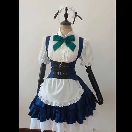 Izayoi Sakuya Cosplay Costume Touhou Project Uniform Outfits Full Set for Women Girls Halloween Carnival Fancy Suits