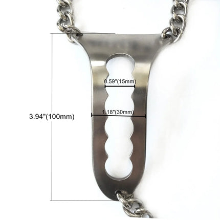 Stainless Steel Invisible Chastity Belt Female Sexy Panty Open Crotch Panties Leather Erotic Panties Ladies Underwear Lingerie