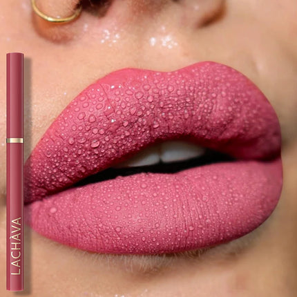 Long-lasting Waterproof Matte Nude Lip Liner - High Pigmentation, Retractable, Smooth Application, Natural Look
