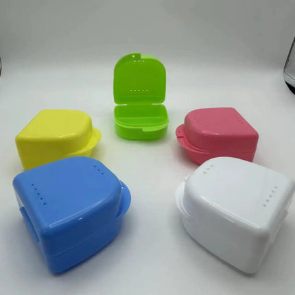 50pcs Dental Large Retainer Storage Box Denture Orthodontic Box Large Medium Open Box Tooth Tray Case