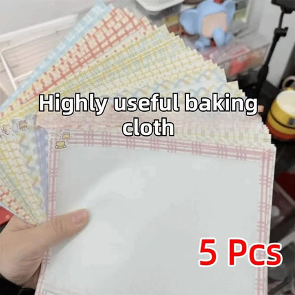 5Pcs Light Transmission Perler Beads Baking Cloth DIY Heat Resistant Ironing Sheets for Fuse Beads Heatproof Reusable