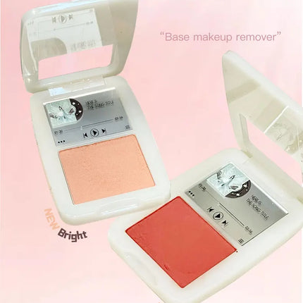 Matte Blusher Palette Soft Silky Cheek Natural Facial Rouge Plate Mashed Potato Lasting Nude Low Saturation Powder Blusher Disk