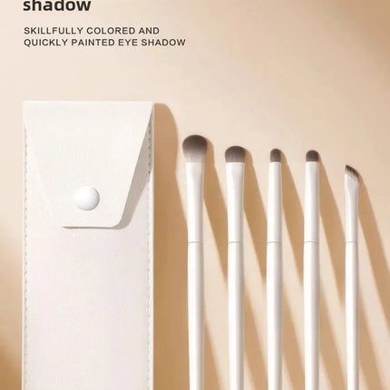 Cloud Porcelain 8-Piece Eyeshadow Brush Set Soft Bristle Blade Edge Eyeshadow Brush Nasal Shadow Brush Eye Makeup Diffusion Brus