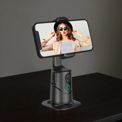 Auto Face Tracking Tripod 360° Rotation Auto Tracking Phone Holder Multi-color Fill Light Follow-up Gimbal Stabilizer for Video