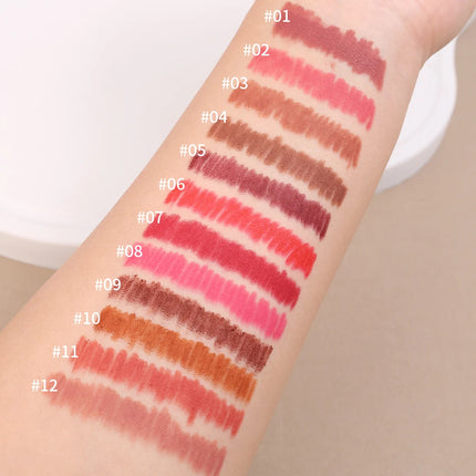 Long Lasting Lip Liner Colorful Matte Lip Liner Pencil Contour Tint Lipstick Tattoo Non-stick Cup Moisturizing Makeup Cosmetic