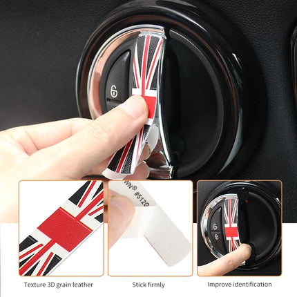Car Door Handle Decoration Leather Sticker For Mini Cooper JCW F56 F60 F55 F54 R56 R60 R55 Countryman Car Interior Accessories