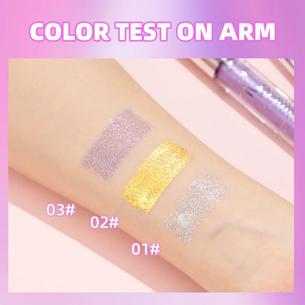1 PC Diamond Mascara Shining Galaxy Sequins Sweat Proof Glitter Eyelashes Quick Dry Lasting Curling Thick Mascara Shimmer Makeup