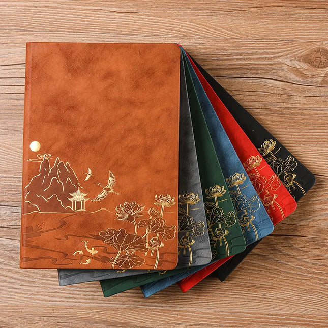 A5 Work Notepad Gift Box Set, Equipped with Pen & Refill 100 Pages Writing Notebook,Ideal for Office Meeting Record Teacher Gift