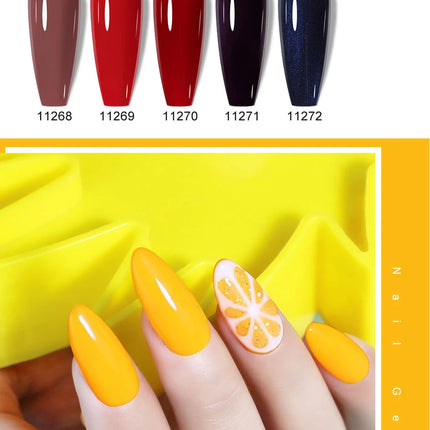 Clou Beaute 15ml HEMA TPO FREE Color Gel Nail Polish Nude Pink Red Green Collection Nail Gel Polish Glitter Soak Off UV LED Gel