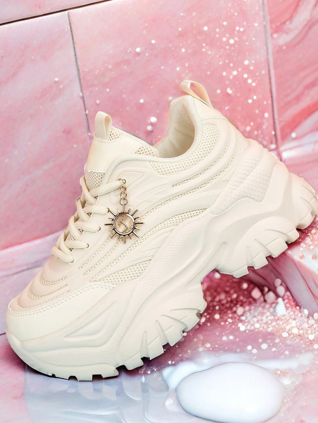 Women's four seasons outdoor sports shoes pure white water platform summer sandals soft sole cushioned running shoes for women