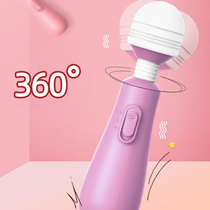 【SA】【HT】【HM】2 Mode Silicone Cute Magic Wand G-spot Body Massager Stimulate Clitoris Orgasm Adult Product Sex Toy For Woman