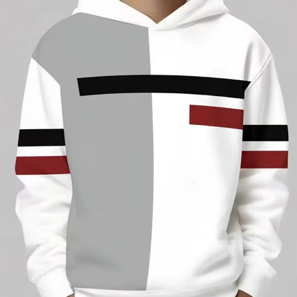 Kids Hoodie Gradient Paris 3D Print Graphic Fashion Child Sweatshirt Kids Clothing Round Neck Hoodies for Boy Street Casual Tops