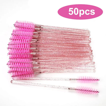Wholesale Eyelash Brush Mascara Wands Wholesale Spoolies Eyebrow Lash Cleaning Brushes Applicator Makeup Tools 50/1000/2000pcs