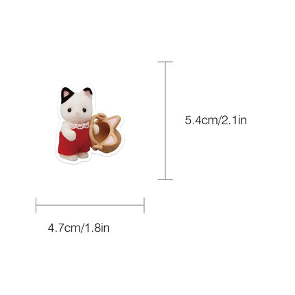 55PCS Calico Critters Stickers Graffiti Stickers DIY Diary Phone Case Handmade Scrapbook Aesthetic Stickers