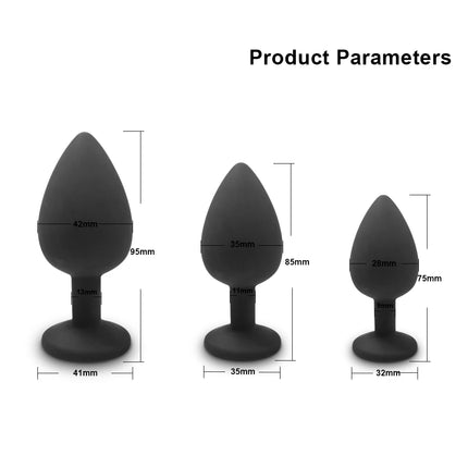 Soft Silicone Anal Toy Butt Plug Anal Plug Unisex Sex Stopper Adult Toys for Men/Women Anal Trainer for Couples Sex Products 18+