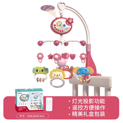 Musical Baby Crib Mobile with Lights Music Projection for Infants Remote Control Crib Toys for Newborn Baby Mobile for Cribs