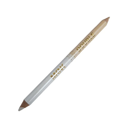 Mulitfuntional Two-Tone Black White Wood Eyeliner Pencil Pearl Highlighter Makeup Pen Brown Eyebrow Draw Lower Eyelash Cosmetics