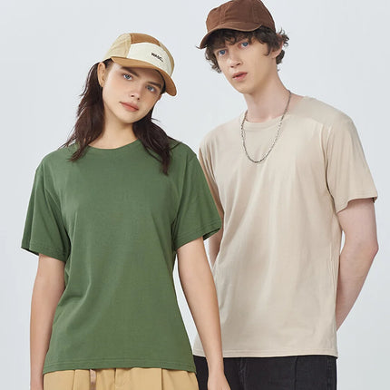 Free Printing 180gsm 100% Cotton Short Sleeve Tops Tee, Custom Order Choice Yourself, Unisex O-Neck Men's T-Shirt Plus Size S-6XL