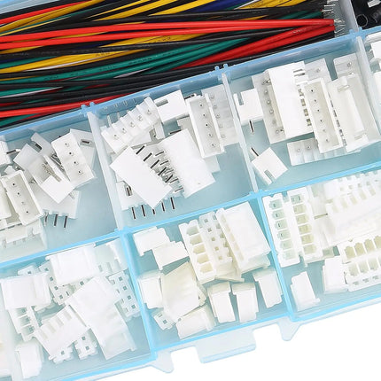JST-XH 2.54mm Connector Socket Kit with Pre-Crimped 2.54mm Male and Female Cable Wire 2/3/4/5/6/7 Pin Housing JST Connector