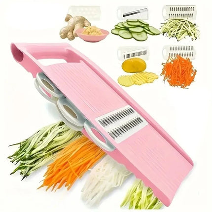 Mandoline Slicer for Kitchen 5-in-1 Mandoline Food Slicer,Potato/Cheese/Vegetable/Carrot/Cucumber Grater