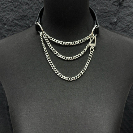 Genuine Leather Erotic Collar Punk Collar Choker Neckband Adult Couple SM Bondage Cosplay Luxury Necklace Personality Sex Toys