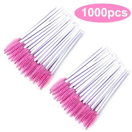 Wholesale Eyelash Brush Mascara Wands Wholesale Spoolies Eyebrow Lash Cleaning Brushes Applicator Makeup Tools 50/1000/2000pcs