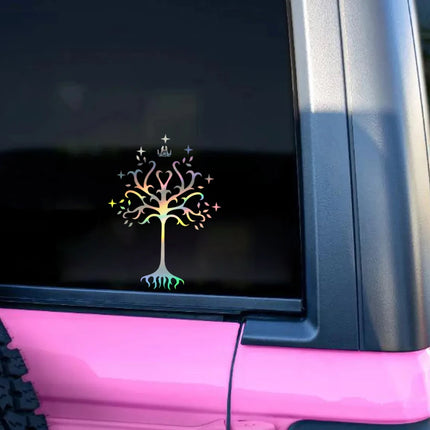 Tree of Gondor Decal Car Bumper Decor Middle Earth Vinyl Car Windshield Window Sticker Fantasy Power Rings Decals Laptop Decor