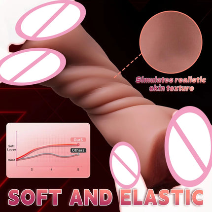 Sex Toys for Men 2-in-1 Artificial Vagina Pussy Anal Soft Silicone Male Masturbator Portable Masturbation Cup Pocket Pussy Porn
