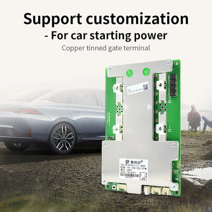 JBD Car Start Smart BMS 3S 4S 12V LiFePO4 Li-ion Battery with BT UART Heating 60A 100A 120A 150A 200A Battery Management System