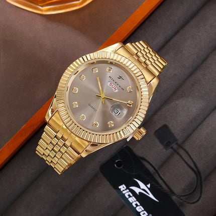 Men's Sport Wristwatches Casual Simple Fashion Calendar Week Quartz Watch Male Watches Reloj for Christmas New Year Gifts