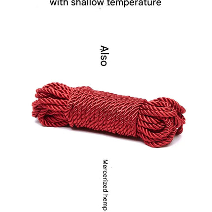 10m Shibari Bondage Rope,Soft Jute for Japanese Rope Art,Skin-Friendly for Beginners,Natural Color Skin-Safe Jute Couples Play