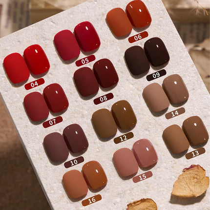 UR SUGAR 7ML Autumn Nail Gel Brown Series All For Manicure Gel Nail Polish Semi Permanent Soak Off LED UV Nail Art Varnishes