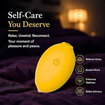 Little Lemon Shaped Handheld Massager - Adult Pleasure Tools, Female Intimate Toy, Personal Pleasure Vibrator, Discreet Mini St