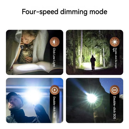 Philips 2025 New EDC SFL1235 Portable Flashlight Rechargeable LED Flashlight, Self-defense, Camping Portable Flashlight