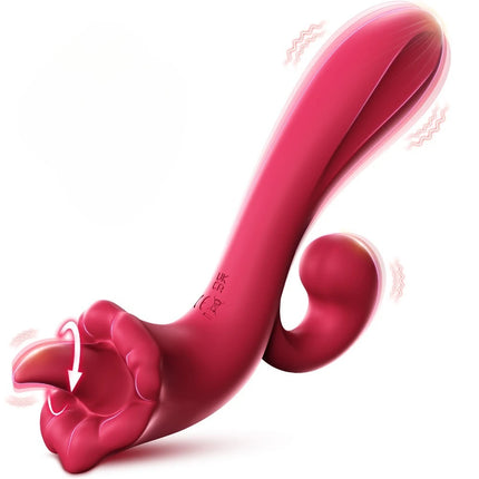 360 Rotation Swing  Tongue Licking Vibrator Female Powerful G-Spot Vagina Massager Dildo Thrusting Clitoris Stimulator Sex Toy