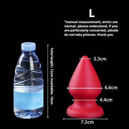 S-XXXL Huge Anal Plug Liquid Silicone Soft Conical Butt Plug Big Anal Dildos for Women Men G-spot /prostate Massage 18+ Sex Toys