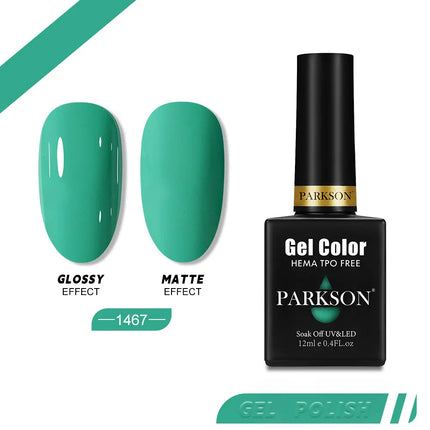 Parkson 12ml Nail Gel Polish TPO HEMA Free Glitter Semi Permanent Soak Off UV LED Long Wear Ultra Diamond Top Coat Varnish