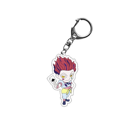 HUNTER HUNTER llavero anime Gon Freecss Killua Zoldyck Hisoka Chrollo Lucilfer Acrylic figure keychain Fans Birthday Gifts 6cm