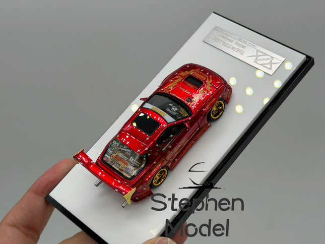 Error 404 1:64 RX-74 FC Twerkstallion Red Golden Wheel Resin Car Model Collection