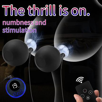 Electric Shocker Nipple Sucker/Clamps Electrostimulator Nipples Pussy E stim Breast Clit Masturbator SM Sex Toys For Men/Women