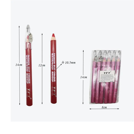 Fashion Long Lasting Glitter Colourful Eyeliner Pencil with Sharpener Eye Shadow&Liner Pen Matte Waterproof Highlighter Pigment