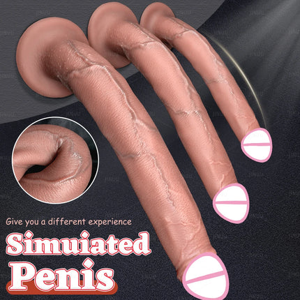 Realistic Long Dildo Anal Plug with Suction Cup Strap-on Penis Butt Plug Long Dick Sex Toys for Women men Phallus Anal Dilator