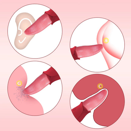 Powerful Tongue Licking Vibrator Adult Sex Toy For Women Female Masturbation Nipple Vagina Clitoris Stimulator G Spot Vibrators