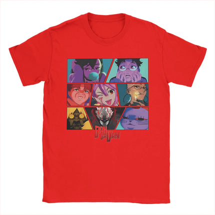 Japanese Funny Anime Dandadan T-shirt Men Women Clothing Cartoon Short Sleeve Tops High Quality Cotton Oversized Tees for Fans