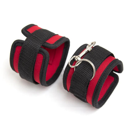 BDSM Bondage Set Adult Sex Game Handcuff Ankle Restraints Sextoy Couple Slave Sex Products Erotic Bed Strap System SM Soft Cuffs