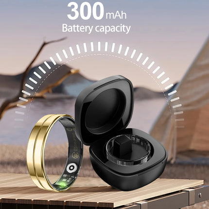 Qring R11 LED Display Ring Ladies Men's Stainless-steel Rings Oxygen Saturation Electronic Praise Heart Rate Waterproof 2025 New