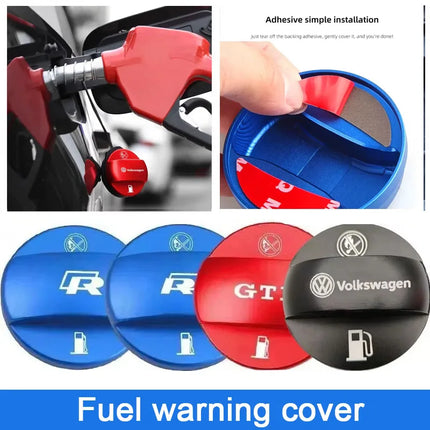 Car Fuel Cap Aluminum Alloy Oil Box Lid Petrol Tank Cover For Volkswagen GTI Polo Golf 5 MK6 MK7 Tiguan Arteon Jetta Passat CC
